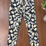 7 For All Mankind Black Floral The Cropped Skinny Pants 26 Casual Vacation Photo 6