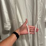 Ekouaer White Satiny Robe with Lace Detail Perfect for Brides Size Medium Photo 4