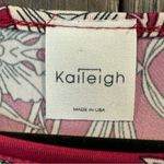 Kaileigh Floral Print Dark Pink Dress Size Small Photo 4