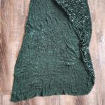 Retrofête Retrofete Celeste Sequin Crochet Dress Green One Sleeve Slit Size XS/S Photo 6