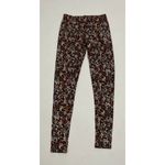 No Boundaries  NOBO‎ Floral Print Leggings Pull On Stretch  Black XS Extra Small Photo 8