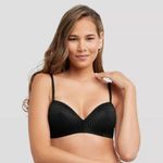Maidenform  Bra SE0583 Womens‎ 34D Black Lace Wireless Self Expressions Lined Photo 4