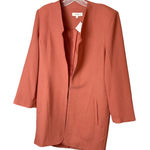 Umgee  USA Women's Small Open Front Blazer Jacket Career Casual Salmon‎ Photo 0