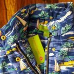 NWT Island Republic Sail Boat Print Puffer Vest Blue sz Medium Photo 5