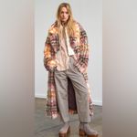 Free People NWT Cardi Plaid Faux Fur Coat $698 MSRP Photo 8