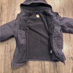 Carhartt Sandstone Berkley Jacket XL Sherpa Cotton Blue Worn Rugged Barn Coat Photo 11