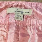 Twenty One Pink & Gold Metallic Embroidered Skirt Photo 5