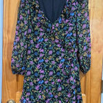 Likely  Mattia Coquette Dainty Ditzy Floral Sheer Chiffon Ruffle Mini Dress 0 Photo 0