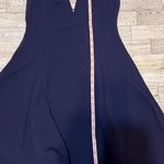 Charlotte Russe Navy Blue Strapless Low Cut V Neck Dress Size Medium Photo 2