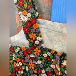 1970s Sears JR Bazaar Corduroy Floral Dress Size undefined Photo 7