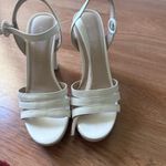 Chinese Laundry  White Strappy Heels Photo 1