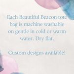 Handmade Beautiful Beacons Might Contain Snacks Tote Bag Pink Photo 1