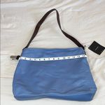 PRAGUE Blue Slouchy Shoulder Bag with Leather Strap Blue Photo 4