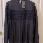 Target Mock neck lace blouse Photo 0