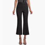 Milly NWT  Black Bouclé Flared Cropped‎ Ankle Dress Pants Size 8 Photo 1