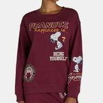 Peanuts Snoopy Social Club Coord Sweatsuit Red Photo 0