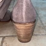 Lucky Brand TAUPE LEATHER BOOTIES CHUNKY BLOCK HEEL Photo 6