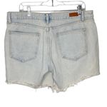 Umgee Denim Cheeky Raw Hem Light Wash Jean Shorts Size 9 Photo 3