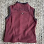 Vintage burgundy and brown fleece granola fairycore vest Red Size L Photo 3