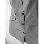 ZARA Halter Blazer Mini Vest Dress Gray Houndstooth Double Breasted XL Photo 6