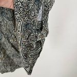 Rosetta Getty Paisley Asymmetrical Dress Tie Sleeves Scarf Top Gray Size 2 Photo 12