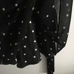 White House | Black Market WHBM Belted Polka Dot Double V Midi Sleeveless … Photo 2