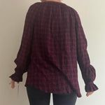 BeachLunchLounge Red Plaid Shirt NWT Photo 2