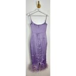 House Of CB  Helena Satin Trim Midi Dress in Orchid Size Small Photo 8