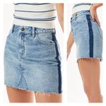 PacSun denim blue deconstructed mini skirt size 26” Size 2 festival concert Photo 1