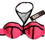 Beach Riot  Watermelon Mesh Halter Neck Bikini Top XS Vacation Photo 0