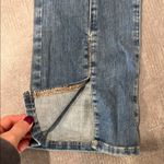 We The Free Free People Pull On Lightwash Double Ditch Slit Skinny Boot Cut Jeans Large Photo 6