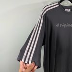 Adidas Originals Women's Grey Oversized Short Sleeve Graphics Tee Size S Photo 5