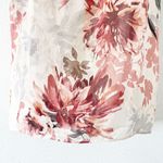 White House | Black Market Pink Sheer Floral Printed Shell Top Photo 3