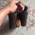 Dansko Brown Sandals 40 Rowena Leather sling back Platform Clog Perforated Boho Photo 6