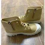 Tommy Bahama  nude high tops lace ups side zip mushroom bouts. Sz 10.‎ NWT Photo 5