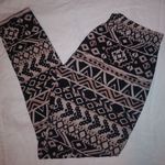 No Boundaries NoBo Chocolate Tan Tribal Leggings L Photo 0