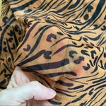 BCBGeneration  Sheer Print High Neck Top in Tan & Black Photo 1