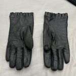 Adrienne Vittadini vintage Black Leather Women's Glove cashmere Lining, XL Photo 1