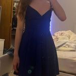 Windsor Sparkly Navy Homecoming Dress Photo 3