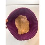 VTG ARIS Cable Knit bucket Hat Burgundy Lined Cottagecore BoHO Ribbed Fisherman Red Photo 1