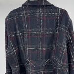 Valerie Stevens  Dark Plaid Pea Coat wool blend 3X plus size winter preppy fall Photo 2