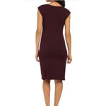 Kut From The Kloth Kut from‎ the Kloth Mollee Draped Knit Jersey Sheath Dress in Black, Size 0 Photo 8