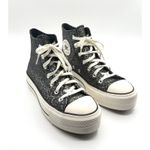 Converse  Chuck Taylor All Star‎ Lift Platform Glitter Womens Black 8.5 Photo 1