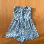 Princess Polly Julita blue floral romper Photo 1
