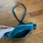 Cole Haan  Green Snakeskin Embossed Leather Bag Photo 9