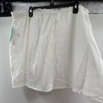Abound  Womens White Cotton Skirt Elastic Waist Casual Lined‎ 2X Photo 3