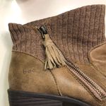 B.O.C. Women’s Bendell Taupe Brown Leather Suede Knit Sock Ankle Booties Size 8.5 Photo 5