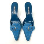 Charles David turquoise suede slides, size 8.5, made in Spain Photo 4