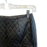 LF Faith in Love Zip Asymmetrical Quilted Faux Leather Mini Skirt Black Size 8 Photo 3