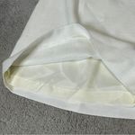 Vintage Women's High Waisted Ivory White Knee Length Skirt Size 6 Photo 8